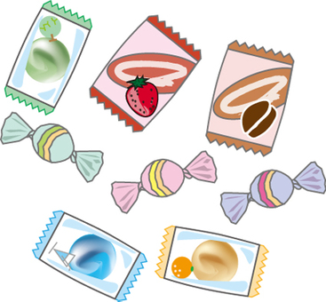 Candy, rain, candy, sweets, JPG, PNG and AI