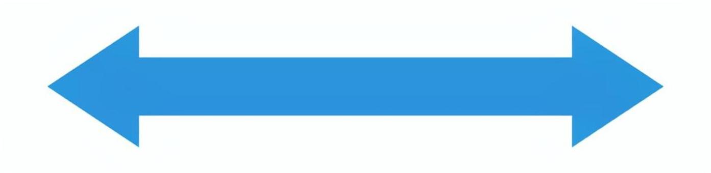 青い両矢印 両矢印,青,矢印,両方,シンプル,単体,アイコン,シルエット,幅,間隔のイラスト素材