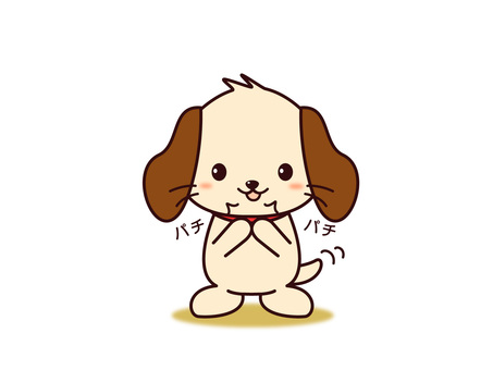 A dog clapping, , JPG, PNG and AI