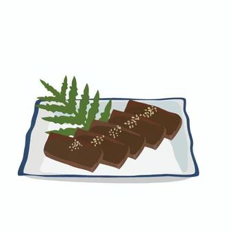 いぎす 小学校,中学校,高校,教材,授業,社会,いぎす,寒天,郷土料理,鳥取県のイラスト素材