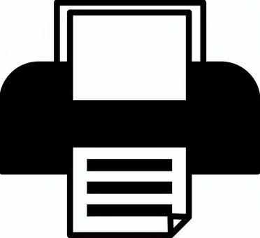 プリンター　 プリンター,印刷,機器,機械,紙,出力,デフォルメ,ピクトのイラスト素材