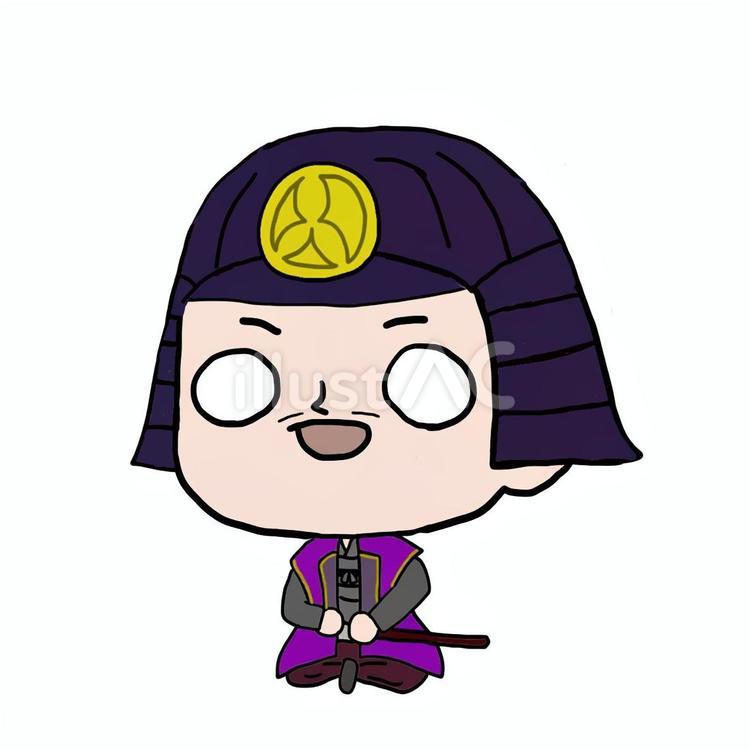 ゆるい森長可さん 森長可,戦国時代,時代のイラスト素材