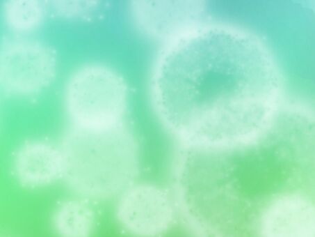 緑背景と泡のような丸い光のイラスト 緑,丸,光,ぼかし,グラデーション,爽やか,泡,涼しげ,背景,白のイラスト素材