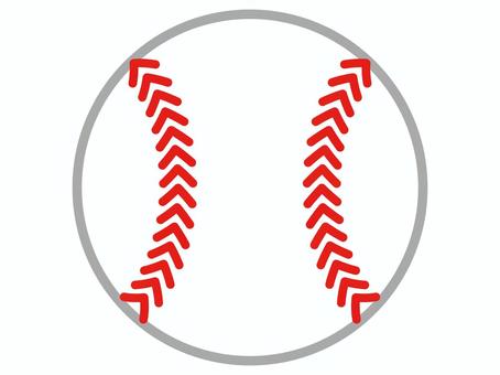 スポーツ・球技・野球ボールのアイコン 野球,ボール,白球,縫い目,糸,ステッチ,スポーツ,球技,運動,部活のイラスト素材