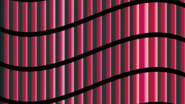 蛇腹ウェーブ(赤) 蛇腹ウェーブ(赤) 蛇腹,ウェーブ,曲線,湾曲,パターン,壁紙,背景,シームレス,幾何学模様,配列のイラスト素材