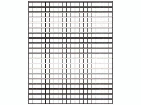 横書き用原稿用紙 原稿用紙,横書き,横,白黒,マス目,マス,紙,作文,シンプル,白背景のイラスト素材