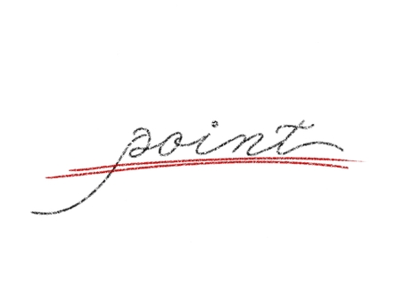 ポイントの文字・下線あり ポイント,重要,注目,文字,手書き文字,可愛い,おしゃれ,シンプル,赤線,二重のイラスト素材