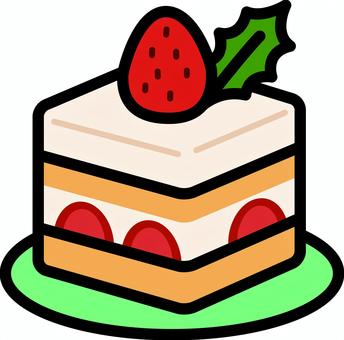 緑皿のショートケーキです。 緑皿のショートケーキです。 いちご,ショートケーキ,シンプル,断面,ケーキ,おやつ,デザート,スイーツ,フルーツ,カットケーキのイラスト素材
