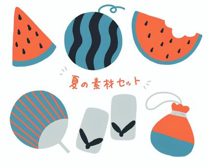 Illustration, summer, watermelon, species, 
