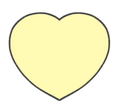ハートの手描きイラスト4