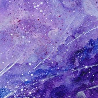 Illustration, starry sky, watercolor style, night sky, 