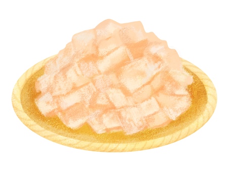 竹ざるにのった鰹節 鰹節,削り節,花かつお,乾物,食べ物,食材,出汁,おかか,ざる,竹ざるのイラスト素材