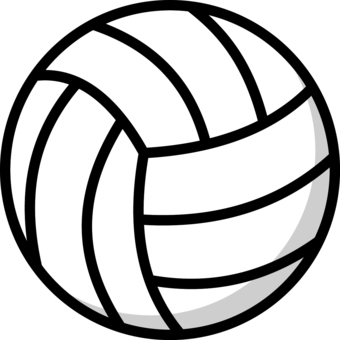 白のバレーボールです。 バレーボール,シンプル,球,運動,スポーツ,球技,競技,体育,室内,クラブのイラスト素材