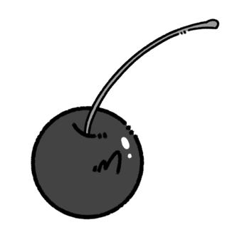 cherry monochrome, cherries, food, hand drawn, JPG and PNG