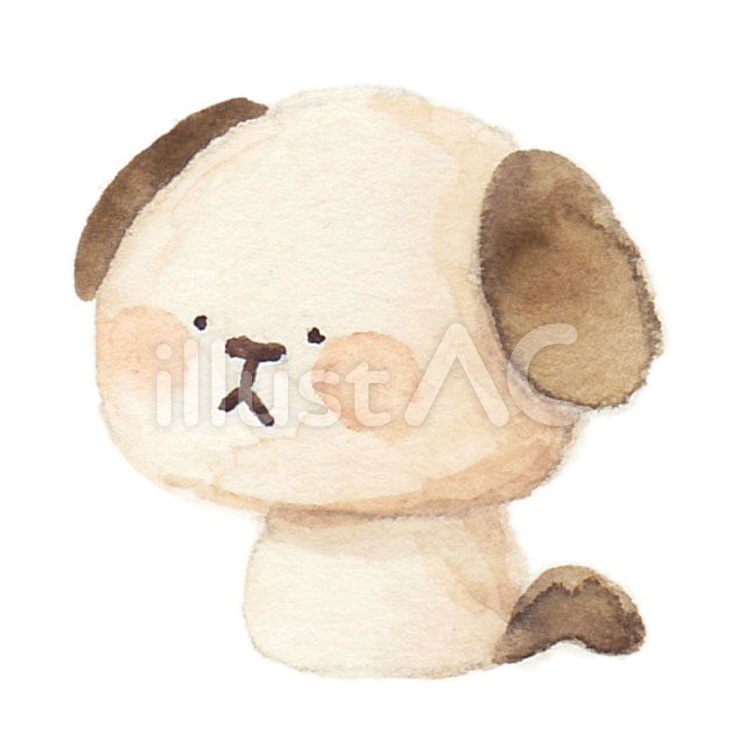 いぬ　全身　よこ向き いぬ,イヌ,戌のイラスト素材