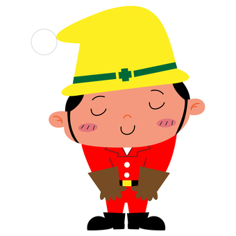 「年末もご安全に」クリスマスバージョン ご安全に,作業員,工事現場,人間,クリスマス,年末,現場,工事,仕事,注意のイラスト素材