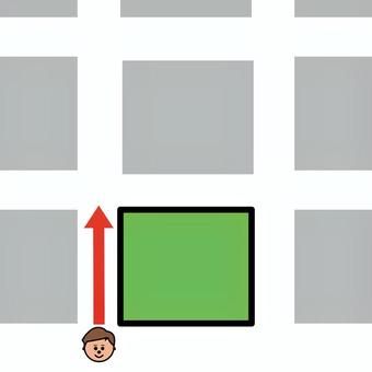 Illustration, как проехать, карта, идите вперед, 