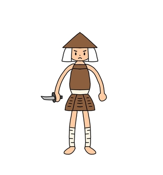 戦国の野武士 野武士,野伏,雑兵,侍,武士,武者,浪人,一揆衆,野盗,盗賊のイラスト素材
