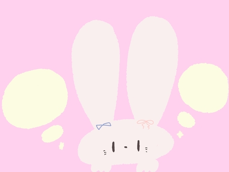 考えるうさぎ