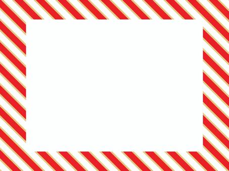 クリスマス　ボーダーフレーム　パターン