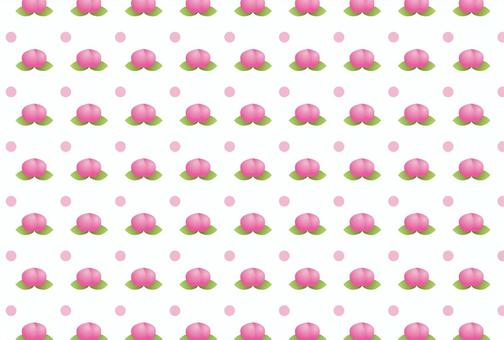 Peach pattern 4 Postcard version, आड़ू, और प्यारा, पोस्टकार्ड, JPG, PNG and AI