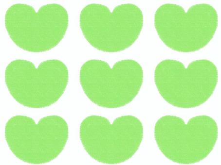 パステルグリーン　かわいいハートの背景