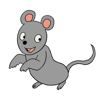 子 子,子年,ねずみ,動物,干支,十二支,哺乳類,げっ歯類,素材,かわいいのイラスト素材