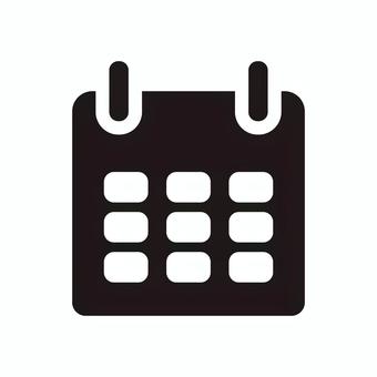 シンプルなカレンダーアイコン カレンダー,シンプル,アイコン,暦,スケジュールのイラスト素材