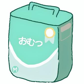 おむつ おむつ,デフォルメ,かわいい,挿絵,手書き風,イラスト,無料素材のイラスト素材