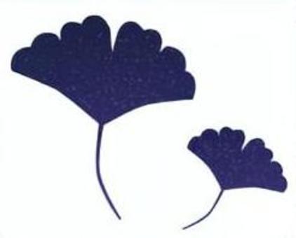 夜空シルエットのイチョウの葉 イチョウ,葉,シルエット,枯れ葉,落ち葉,街路樹,公園樹,かわいい,きれい,夜空のイラスト素材