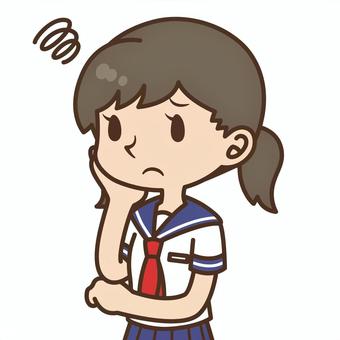 Girls middle school student 01_C, JPG, PNG and AI Girls middle school student 01_C, middle school girls, student, student, JPG, PNG and AI