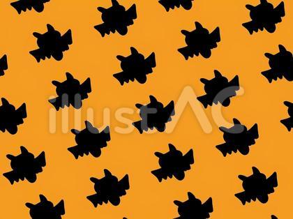 ハロウィン_こうもりの背景イラスト