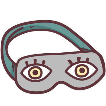 アイマスク　かわいいデフォルメイラスト アイマスク,保温,睡眠,グッズ,温める,うたた寝,安眠,快眠,就寝,リラックスのイラスト素材
