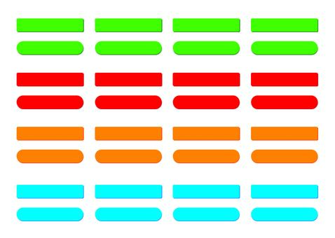文字無しCTAセット ボタン,cta,web,ホームページ,lp,素材,イラストのイラスト素材