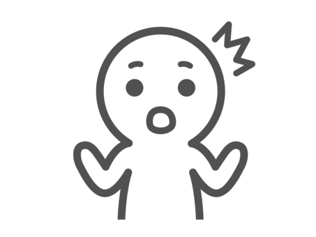 Surprised stick figure upper body, , JPG and PNG