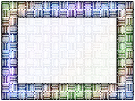 三崩し模様のフレ−ム 三崩し模様,フレ−ム,ポストカード,メッセージカード,柄,パターン,和風,和柄,縁起,めでたいのイラスト素材