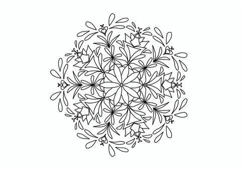 マンダラ塗り絵 マンダラ,ぬり絵,色鉛筆,図案,模様,アート,手書き,ボケ防止,ストレス解消,イラストのイラスト素材