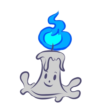ロウソクおばけ ロウソクおばけ ロウソク,おばけ,炎のイラスト素材