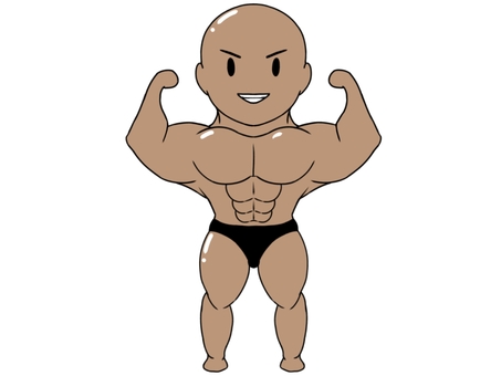 ボディビルダー 日焼け (ポーズ1) ボディビルダー 日焼け (ポーズ1) ボディビルダー,筋肉,男性,マッチョ,ムキムキ,フィットネス,トレーニング,スポーツ,日焼け,ポーズのイラスト素材