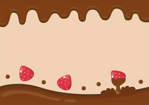 イチゴとチョコのバレンタイン背景04 バレンタイン,チョコレート,背景,フレーム,チョコ,バレンタインデー,2月,冬,バレンタインカード,バレンタインチョコのイラスト素材