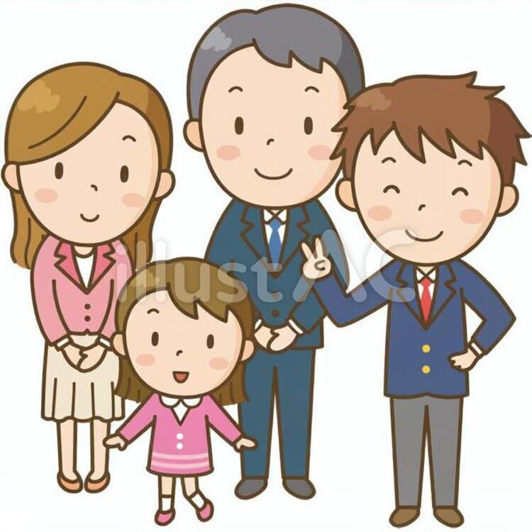 家族 家族,ファミリー,familyのイラスト素材