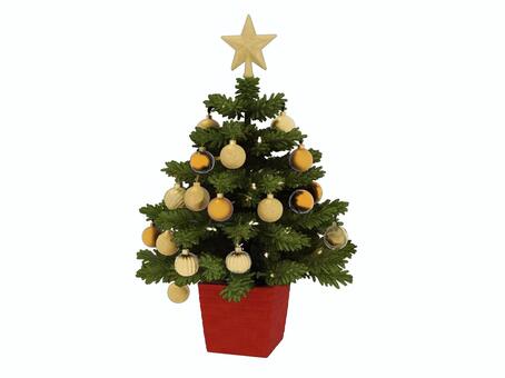 クリスマスツリーとクリスマスオーナメント クリスマス,サンタ,サンタクロース,クリスマスツリー,ツリー,もみの木,モミの木,飾り,クリスマス飾り,オーナメントのイラスト素材