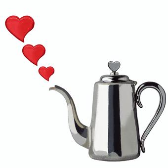 coffee pot (heart), JPG and PNG coffee pot (heart), , JPG and PNG