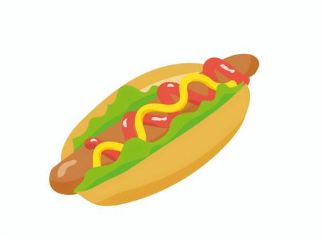 ホットドッグイラスト 無料イラストなら イラストac
