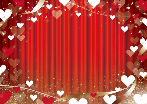 Illustration, valentine's day, heart, ribbon, 