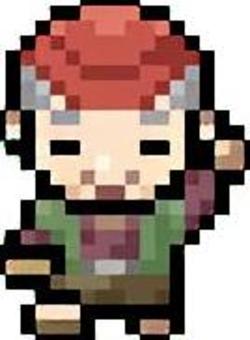 はなさかじいさん（ドット絵） はなさかじいさん,ドット絵,昔話,おとぎ話,おじいさん,爺さん,人物,ドット,絵,ゲームのイラスト素材