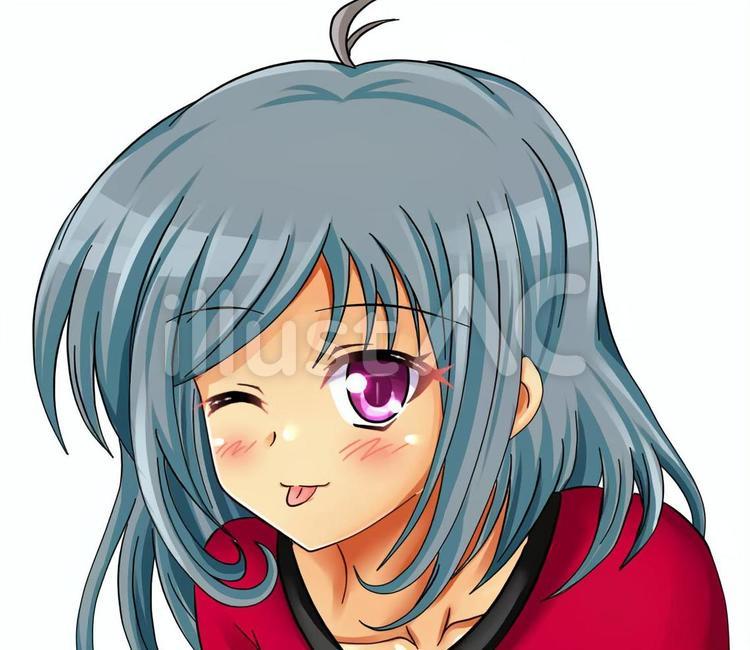 京子先生表情４－３　ウインク(左) オリキャラ,オリジナルキャラクター,キャラクターのイラスト素材