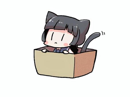 捨て猫な女の子 捨て猫な女の子 猫耳,ネコミミ,獣耳,捨て猫,女の子,キャラクター,キャラ,sdキャラ,ちびキャラ,デフォルメのイラスト素材