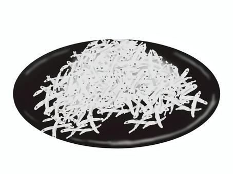 釜揚げしらす しらす,ちりめんじゃこ,小魚,稚魚,シーフード,和食,カルシウム,食材,食べ物のイラスト素材