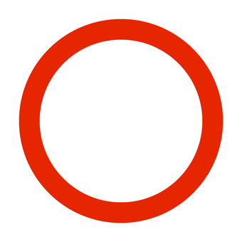 赤い丸マーク 丸マーク,丸,赤,レッド,シンプル,円,輪,リング,サークル,判定のイラスト素材